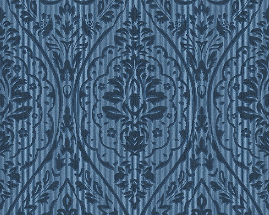  Tapete Vlies Barock Blau Tessuto 96195-8