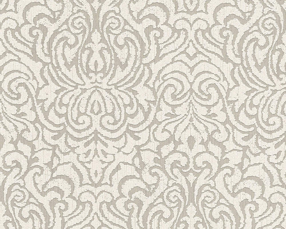 Tapete Vlies Barock Grau Weiß Tessuto 96193-3