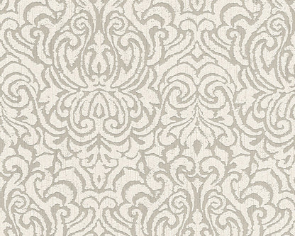  Tapete Vlies Barock Grau Weiß Tessuto 96193-3