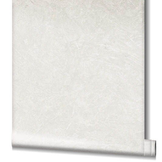  Tapete Vlies Beton-Optik Struktur Metallic Weiß 32813