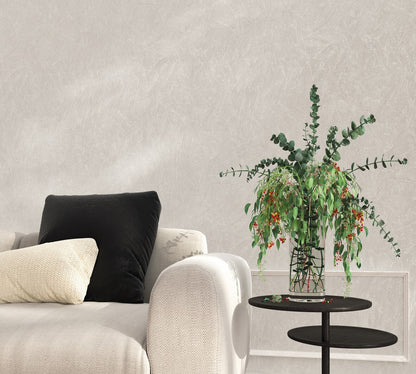  Tapete Vlies Beton-Optik Struktur Metallic Weiß 32813