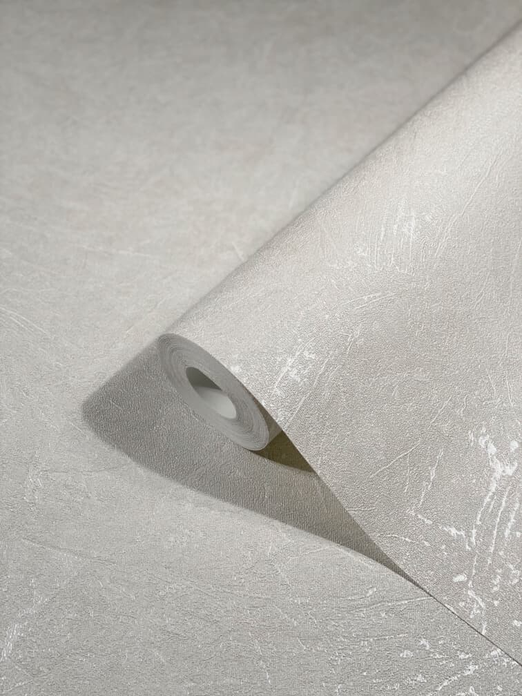  Tapete Vlies Beton-Optik Struktur Metallic Weiß 32813