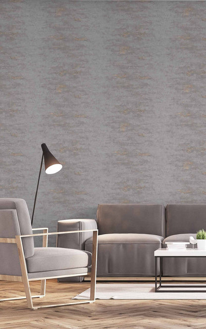  Tapete Vlies Beton Used Dunkelgrau Kupfer Metallic ON4201
