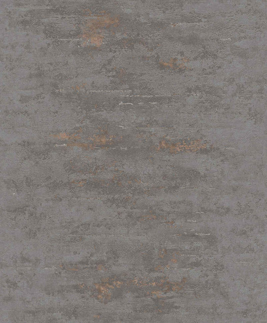  Tapete Vlies Beton Used Dunkelgrau Kupfer Metallic ON4201