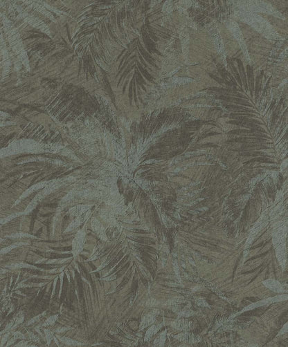  Tapete Vlies Blätter Grau Grün Glitzer Rasch Textil 229102