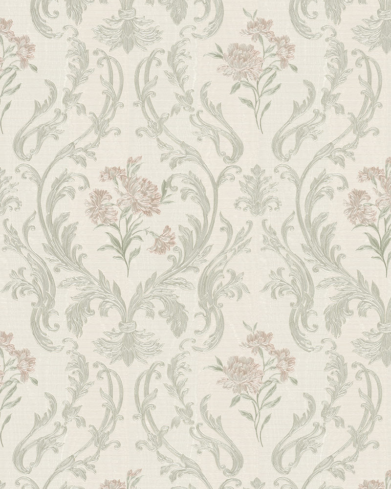 Tapete Vlies Damast Floral Creme Gold Glanz 30603
