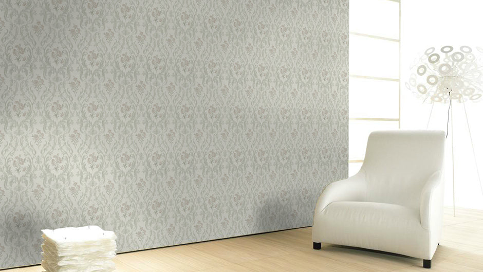  Tapete Vlies Damast Floral Creme Gold Glanz 30603