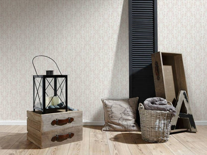  Tapete Vlies Design Creme Rosa Glitzer Livingwalls 35690-1