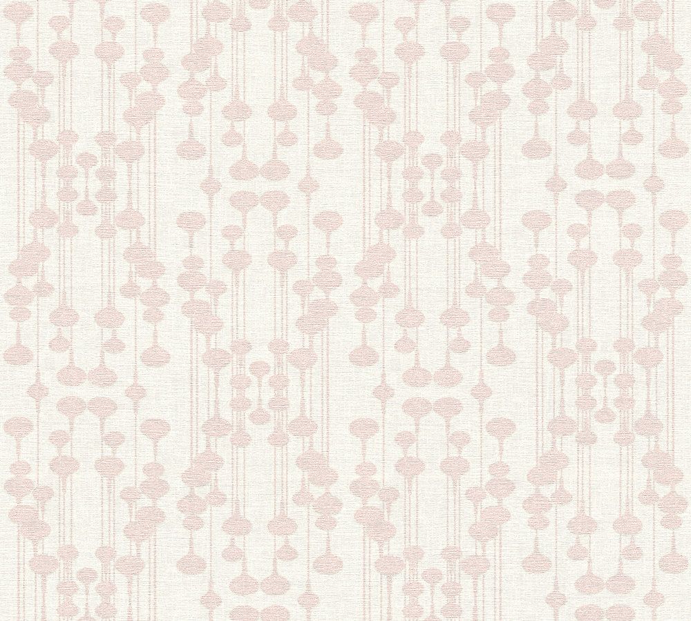  Tapete Vlies Design Creme Rosa Glitzer Livingwalls 35690-1