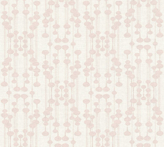  Tapete Vlies Design Creme Rosa Glitzer Livingwalls 35690-1