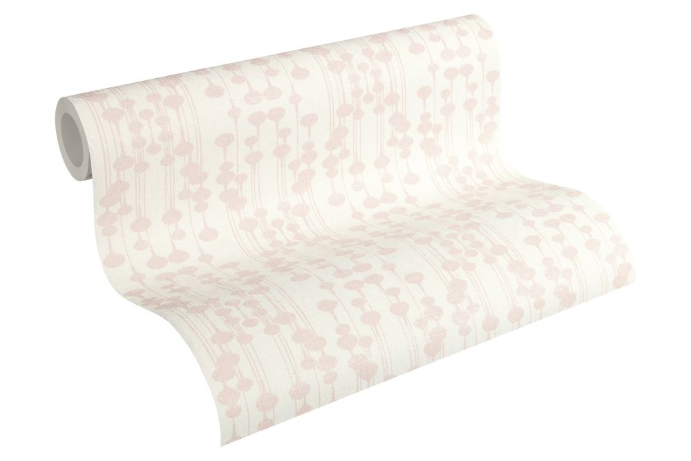  Tapete Vlies Design Creme Rosa Glitzer Livingwalls 35690-1