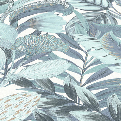  Tapete Vlies ELLE Blumen Floral Türkis Blau 10202-18