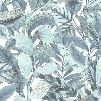  Tapete Vlies ELLE Blumen Floral Türkis Blau 10202-18