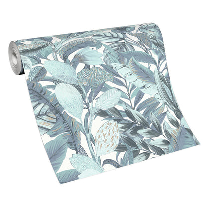  Tapete Vlies ELLE Blumen Floral Türkis Blau 10202-18