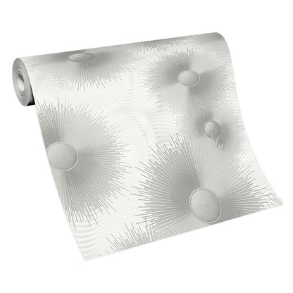  Tapete Vlies ELLE Grafik Sonne Grau Metallic 10191-31
