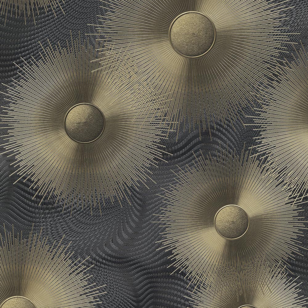  Tapete Vlies ELLE Grafik Sonne Schwarz Metallic 10191-15
