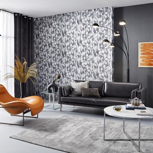  Tapete Vlies ELLE Wellen Grafik Anthrazit 10204-15
