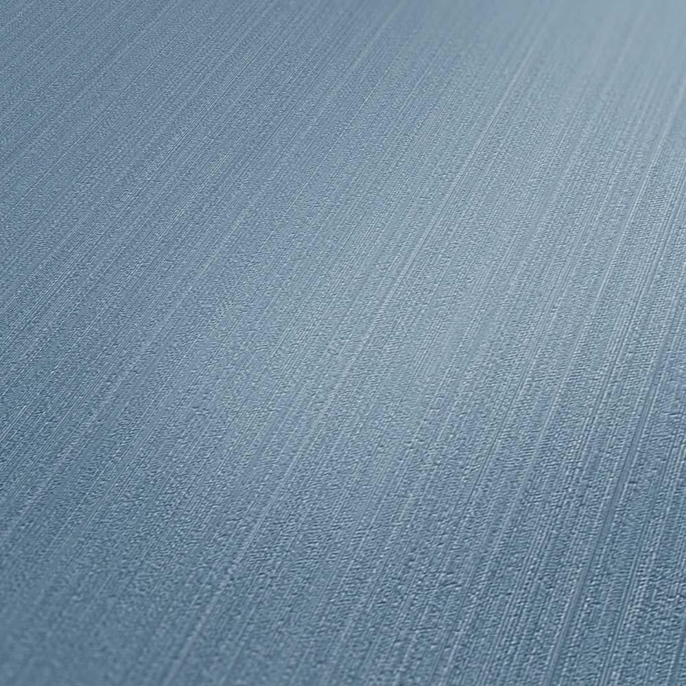  Tapete Vlies Einfarbig Streifen Blau 38098-7