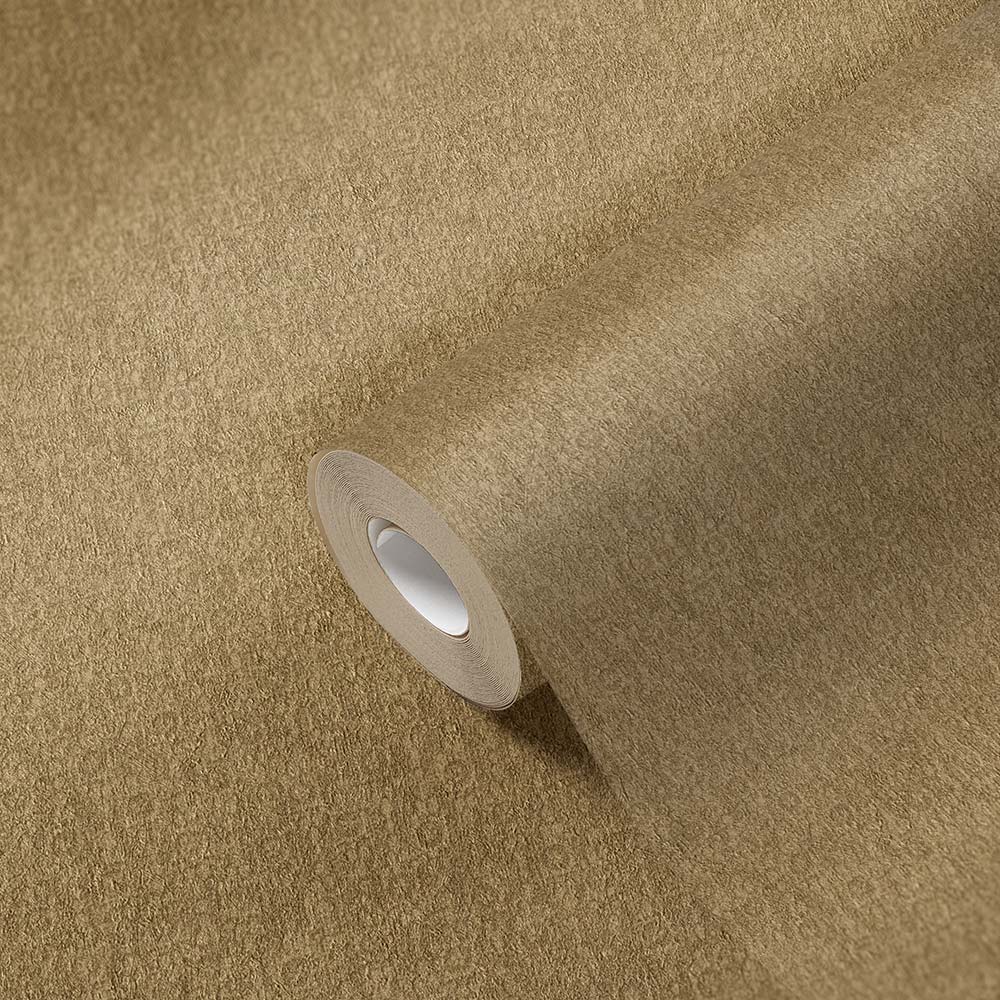  Tapete Vlies Einfarbig Struktur Glitzer Gold 38097-7