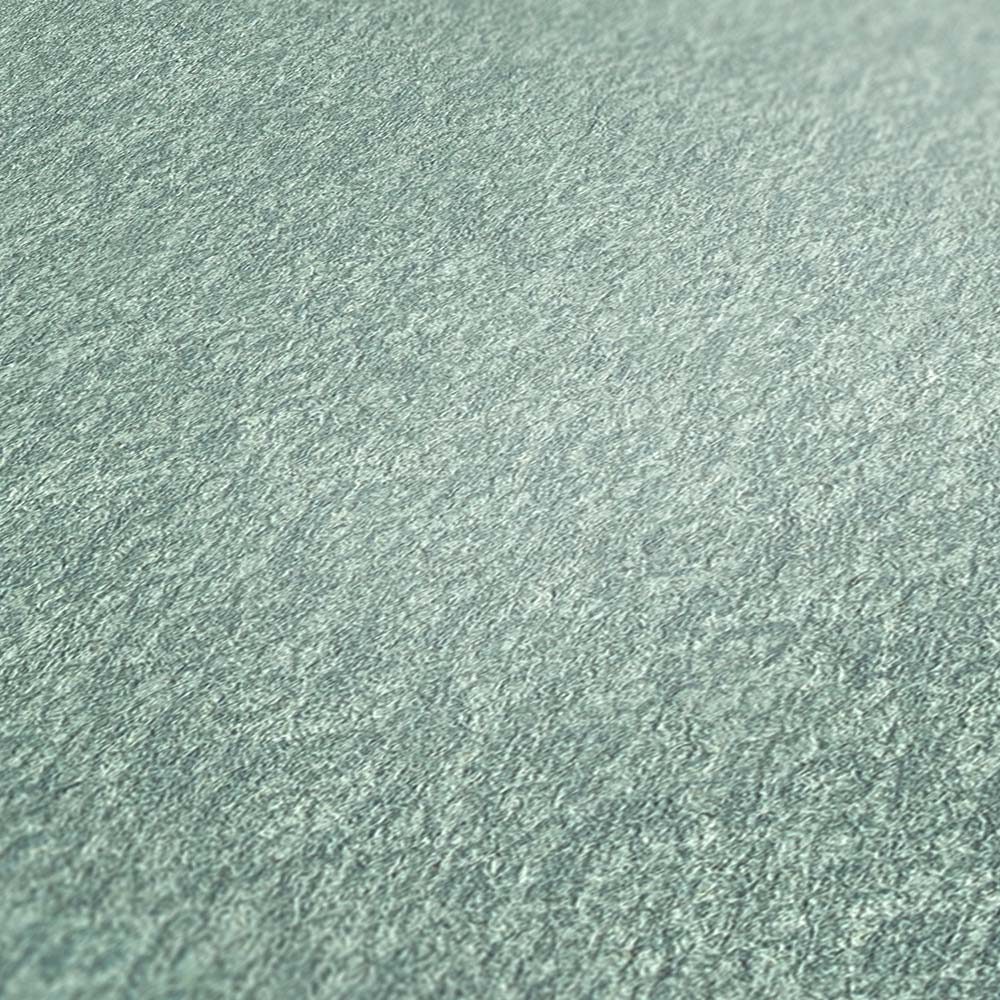  Tapete Vlies Einfarbig Struktur Glitzer Türkis 38097-6