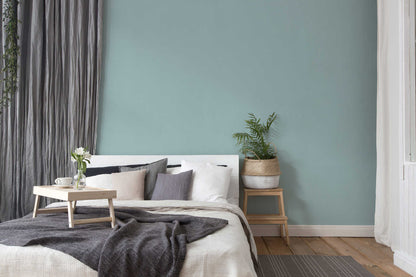  Tapete Vlies Einfarbig Struktur Blau-grau 37749-9