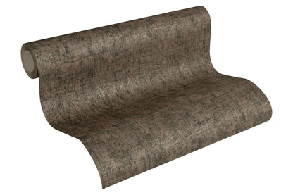 A.S. Creation Tapete Vlies Einfarbig Braun Schwarz Metallic 32261-1
