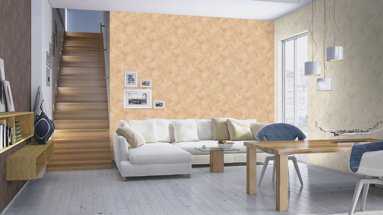  Tapete Vlies Einfarbig Meliert Taupe Finca 416930