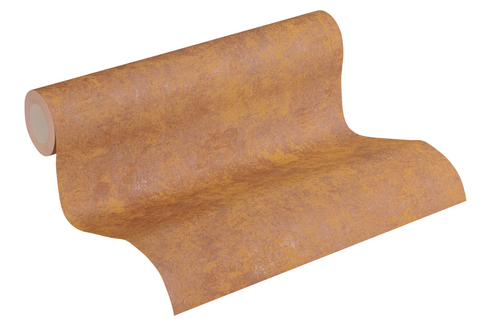  Tapete Vlies Einfarbig Mit Struktur Orange Kupfer 37425-3