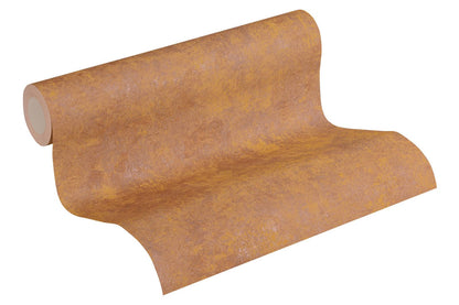  Tapete Vlies Einfarbig Mit Struktur Orange Kupfer 37425-3