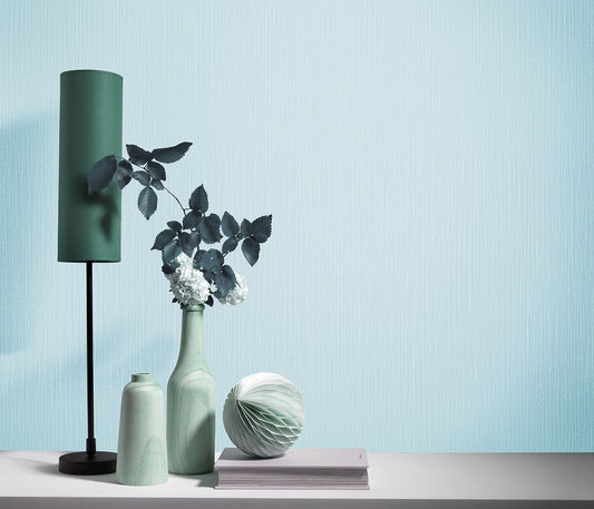  Tapete Vlies ELLE Einfarbig Blau Glitzer 10171-18