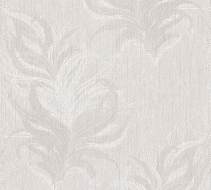  Tapete Vlies Federn Klassik Creme Weiß 38009-1