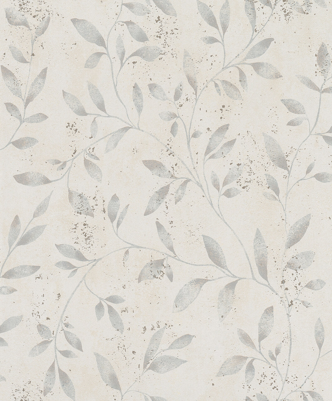  Tapete Vlies Floral Blätter Metallic Greige Gold 32633