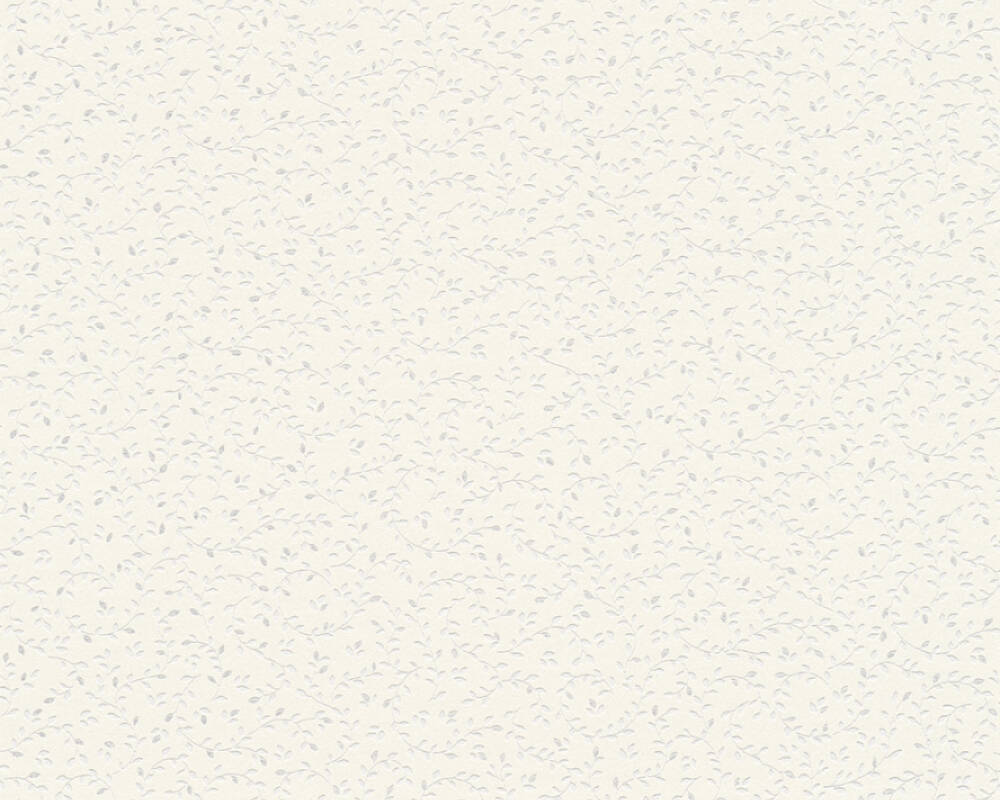 A.S. Creation Tapete Vlies Floral Blätter Grau Glitzer 37265-1