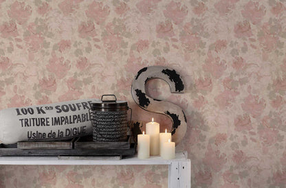 A.S. Creation Tapete Vlies Floral Blüten Rosa Beige Character 36772-4