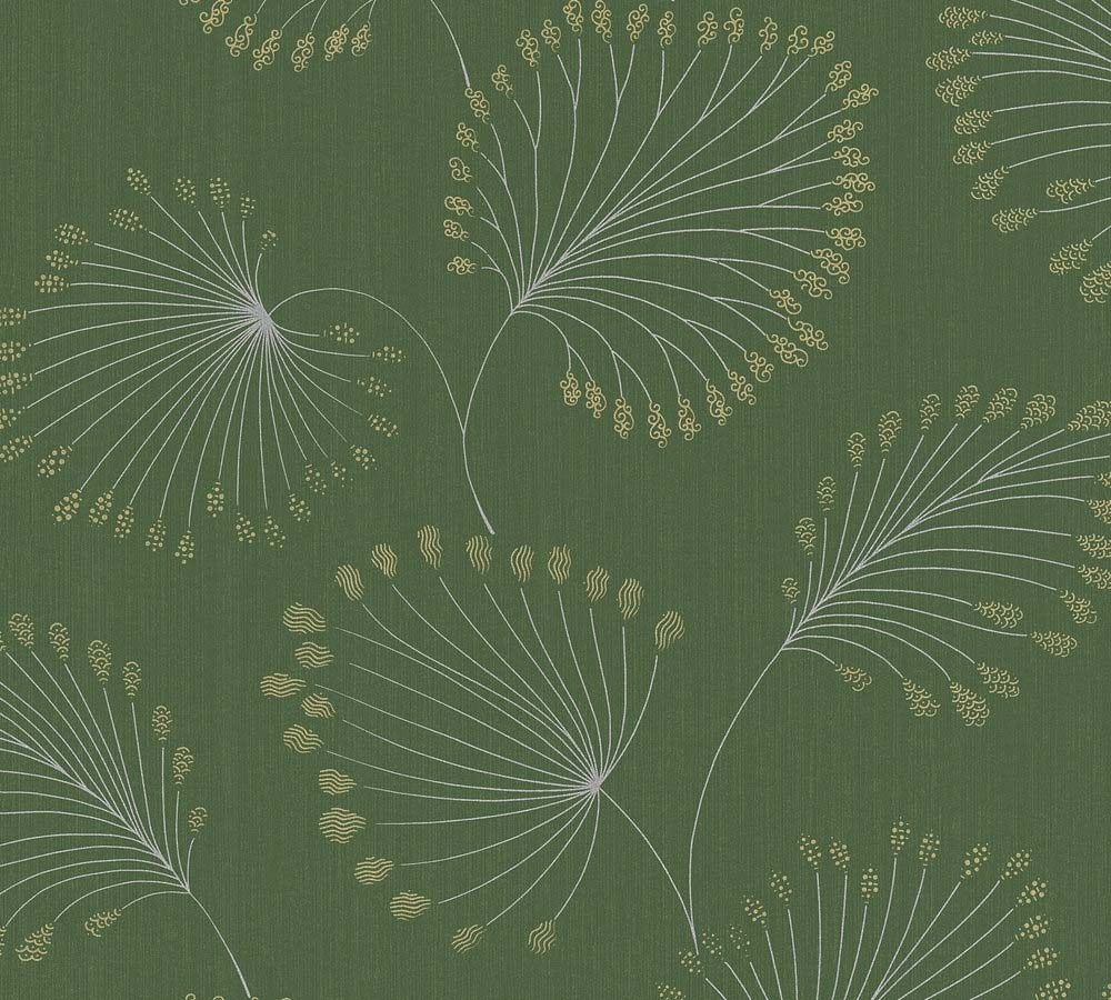  Vlies Tapete Blatt Natur Grün Gold Architects Paper 33371-1