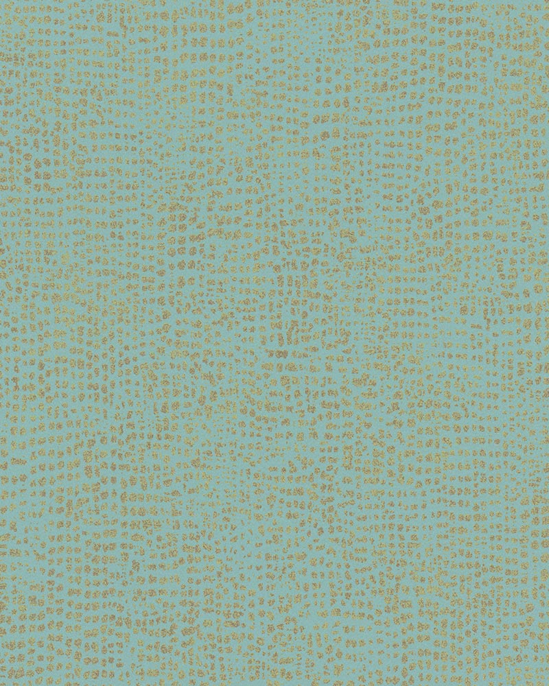  Tapete Vlies Gepunktet Blau Gold Metallic 31305