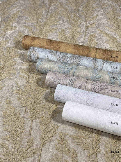  Tapete Vlies Gräser Pflanzen Beige Grau 85732
