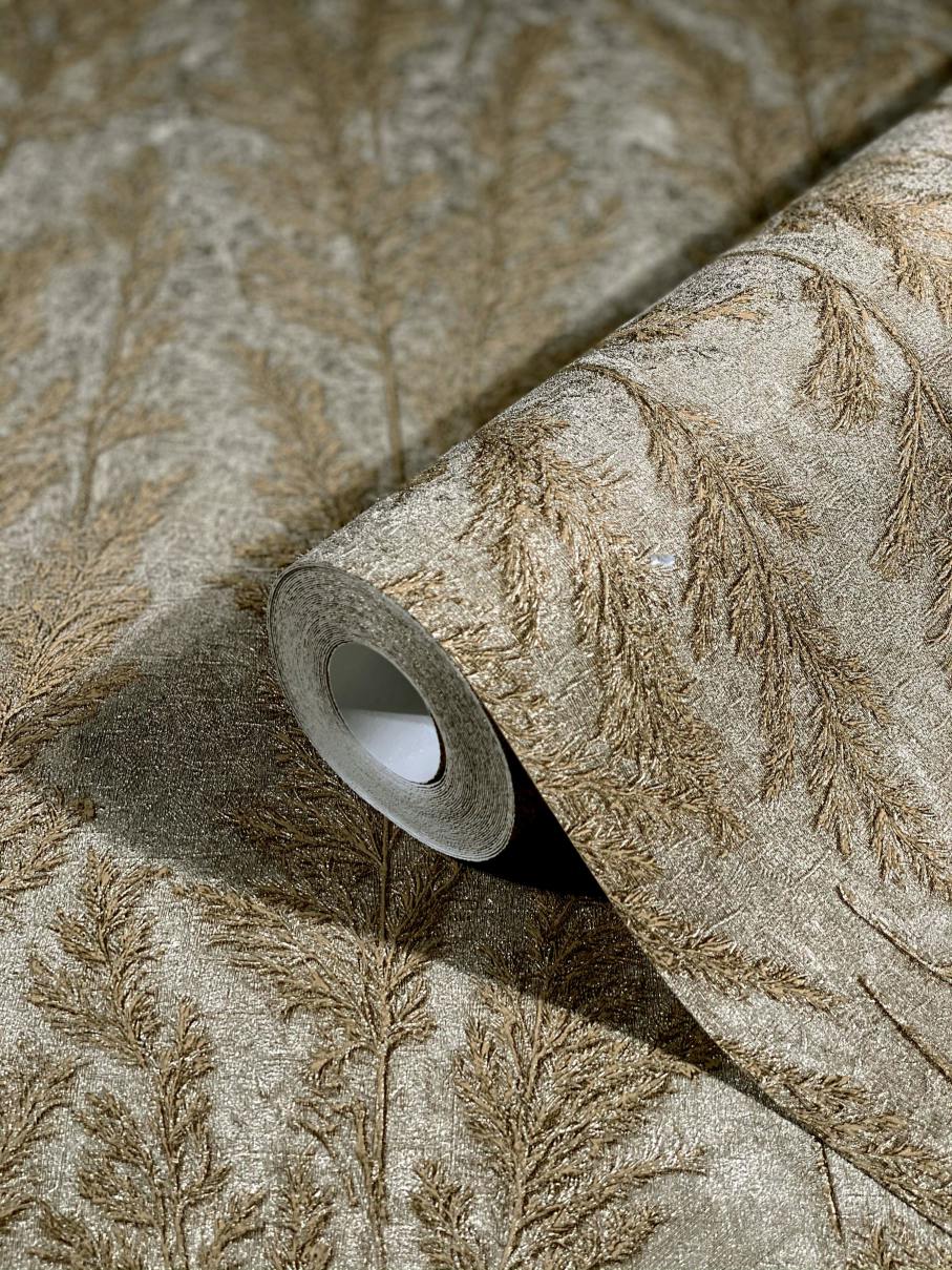  Tapete Vlies Gräser Pflanzen Beige Grau 85732