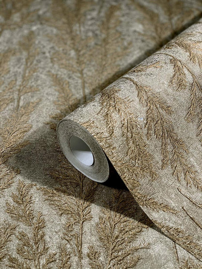  Tapete Vlies Gräser Pflanzen Beige Grau 85732