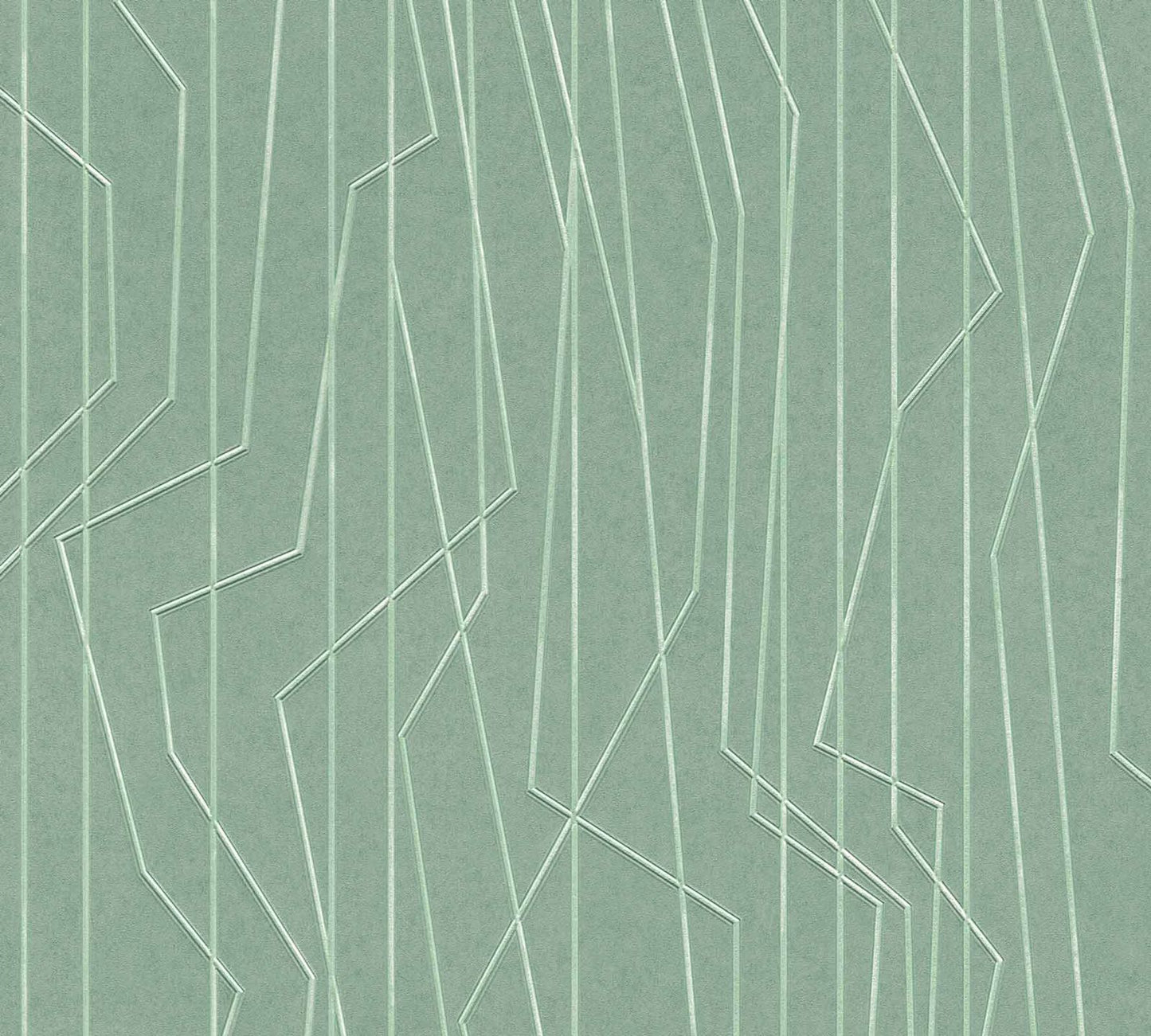 A.S. Creation Tapete Vlies Grafik Liniert Grün Glanz 36878-5