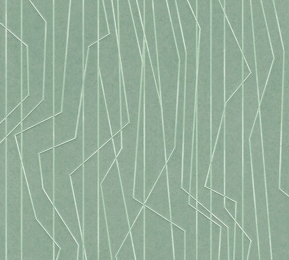 A.S. Creation Tapete Vlies Grafik Liniert Grün Glanz 36878-5