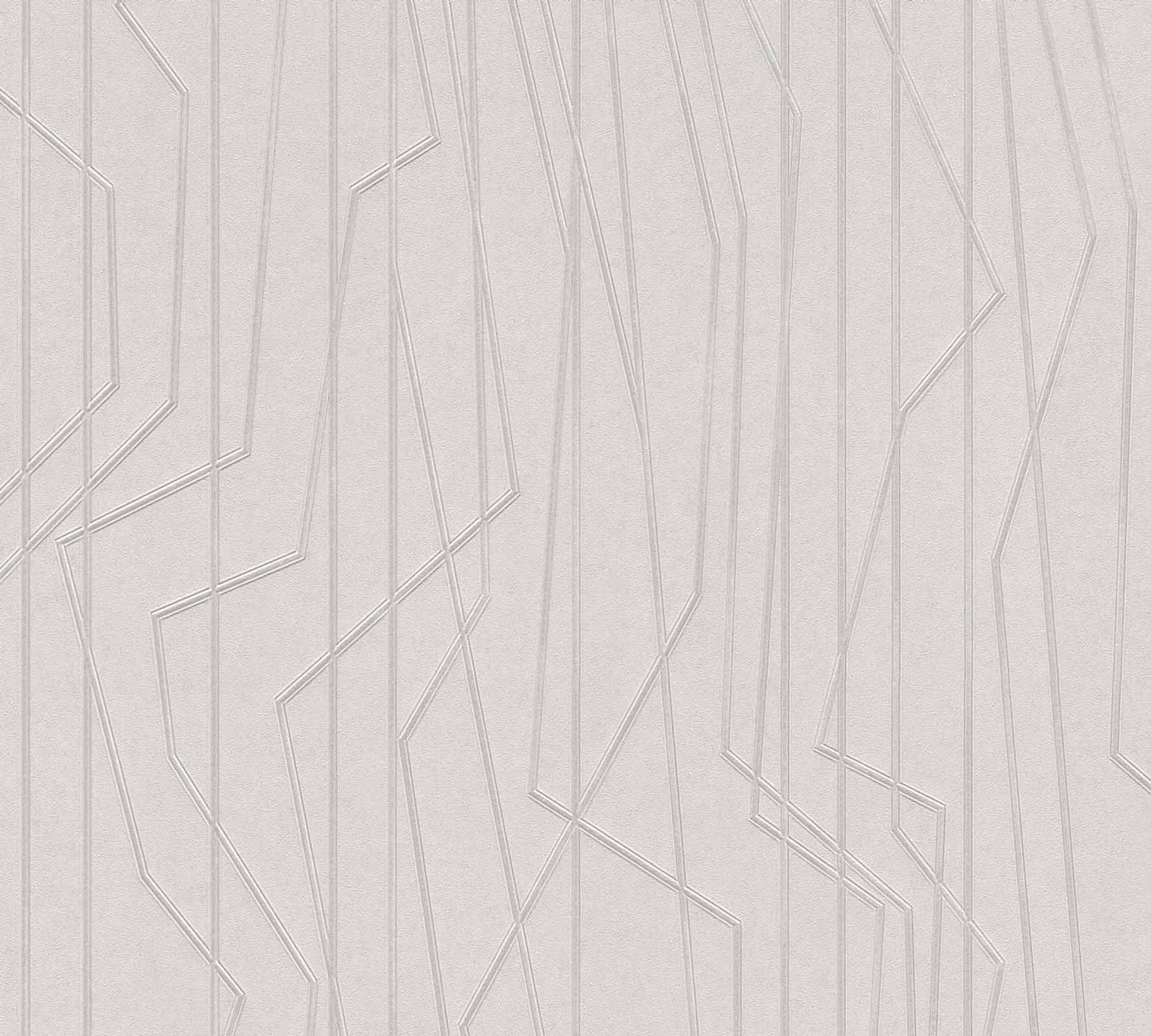 A.S. Creation Tapete Vlies Grafik Liniert Hellgrau Glanz 36878-2