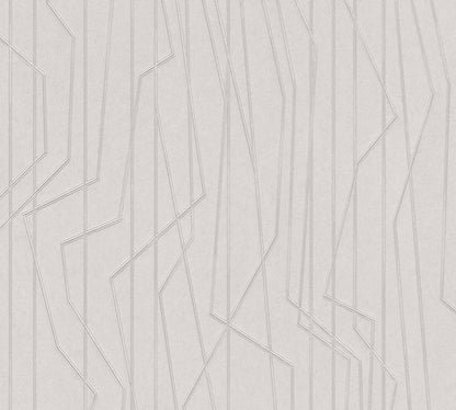 A.S. Creation Tapete Vlies Grafik Liniert Hellgrau Glanz 36878-2