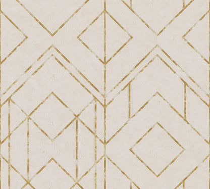  Tapete Vlies Grafik-Muster Beige Gold Metallic 37869-3