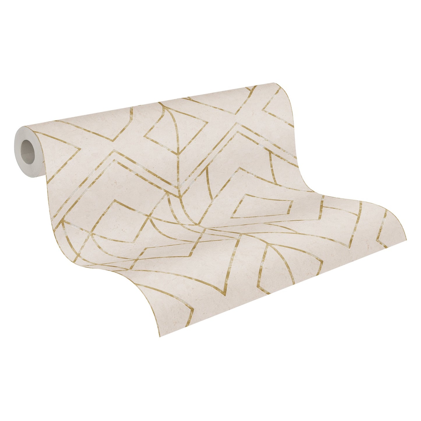  Tapete Vlies Grafik-Muster Beige Gold Metallic 37869-3