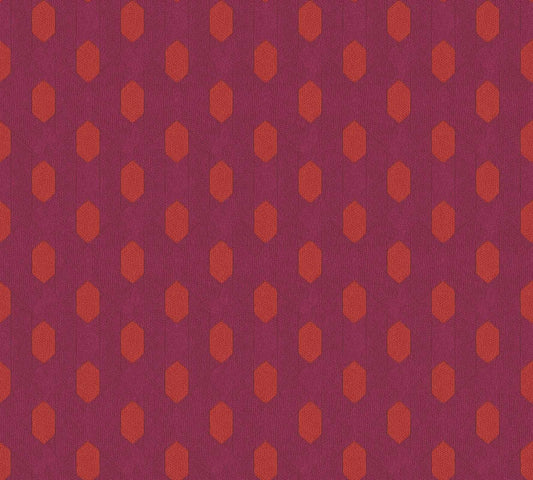  Tapete Vlies Grafik Raute Pink Orange 36973-1