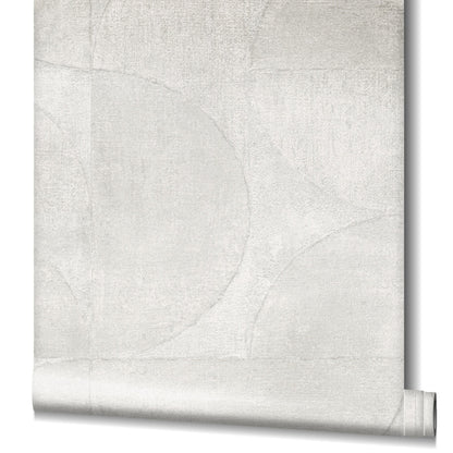  Tapete Vlies Grafisch Metallic Weiß-grau 32824