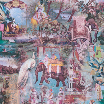A.S. Creation Tapete Vlies Indien Muster Blau Bunt 38173-3