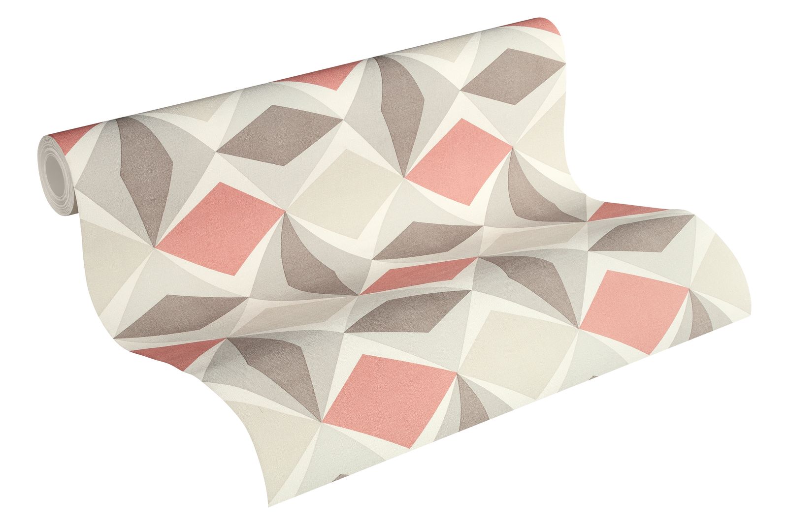 A.S. Creation Tapete Vlies Karo-Muster Grafik Rot Grau 95766-6