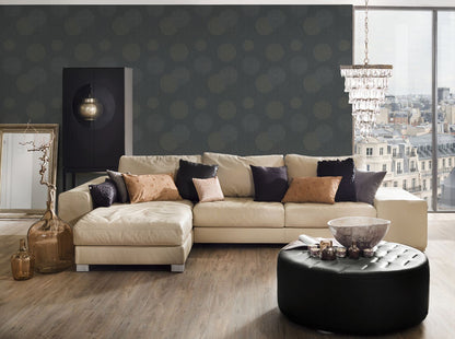 A.S. Creation Tapete Vlies Kreise 3D Anthrazit Grau AS Creation 93791-1